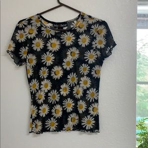 See through daisy top